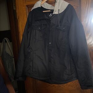 Oakley Black and Gray Biozone Snowboarding Coat